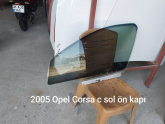 Opel Corsa c çıkma sol ön kapı camı