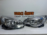 OPEL CORSA D SAĞ-SOL TAKIM ÖN FAR SIFIR KROM