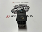 DACİA SANDERO USB AKSESUAR PRİZİ ORJİNAL ÇIKMA