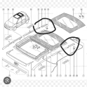 Renault Megane 2 Scenic Sunroof Sag Ve Sol Takim Baglanti Ayaği