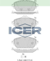 ICER FREN BALATA ON MERCEDES C SERISI (W205) C 180 2014- / C SERI
