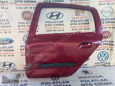 Clio 2 sol arka kapı bordo orijinal