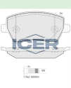 ICER FREN BALATA ON CLIO III 1.2i 16v 2005-2012/CLIO III 1.4i 16v