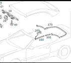 Oto Çıkma Parça / Mercedes / CLK / Oto Cam / Cam Fitili / Çıkma Parça 