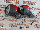 RENAULT CLİO 4 ORJİNAL KAPI AYNASI SOL ELEKTRİKLİ KIRMIZI 963025