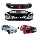 RS3 BODY KIT (ÖN TAMPON+ ARKA DİFÜZÖR) AUDİ A3 2021-