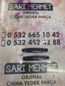 ÇIKMA MERCEDES C-CLASS W204 BAGAJ YAZISI