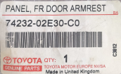 Oto Çıkma Parça / Toyota / Corolla / Oto Cam / Düğme Çerçevesi / Çıkma Parça 