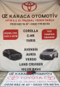 Oto Çıkma Parça / Toyota / Corolla / Far & Stop / Far & Stop Sacı / Çıkma Parça 