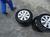 mitsubishi colt orjinal  jant lastik takımı