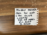 Oto Çıkma Parça / Peugeot / Partner / Kaporta & Karoser / Kapı Fitili / Çıkma Parça 