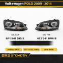 VOLKSWAGEN POLO 2009 2014 SAĞ SOL FAR  6R1941015E 6R1941006B