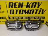 260602465R DACİA DUSTER 2 SAĞ SOL ÖN FAR BEYAZ ÇİZGİLİ ORJ RENKAY