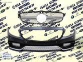 W205 C SERİSİ C63 KASA GÖRÜNÜM ÖN TAMPON PANJUR (SILVER TRIM)
