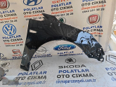 Opel Astra J ön sağ çamurluk orijinal siyah göçük hasarlı siyah