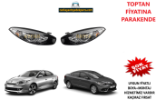 RENAULT FLUENCE MERCEKLİ SOL/SAĞ ÖN FAR TAKIMI SİYAH  ADET FİYAT