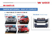 TAMPON SETI KOMPLE (ON-ARKA-YAN) VW GOLF 6 GTI 08-13