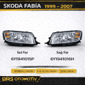 SKODA FABİA 1999 2002 SAĞ SOL FAR  6Y1941015P 6Y1941016H