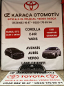 2020-2025 TOYOTA COROLLA CROSS ÇIKMA ORJİNAL ÖN PANJUR