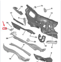 Peugeot 2008 cam silecek desteği sol 9826072480