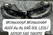 8K0941005A 8K0941006A AUDİ A4 A5 SAĞ SOL LEDLİ XENON FAR TAKIMI