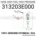 31320-3E000 SORENTO MAZOT OTOMATIGI YÜKSEK BASINÇ HORTUMU 03-06