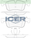 ICER FREN BALATA ON BMW 1 SERISI (F20,F21) 116 i 2010- / (F20,F21