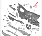 Peugeot 208 kolon kuvvet bacağı mesnedi sağ 9829336680