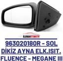 Oto Çıkma Parça / Renault / Fluence / Ayna / Sol Dikiz Ayna / Sıfır Parça 