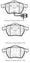AUDI A100- 92/95; ÖN FREN BALATASI 2,0/2,4D/2,5TDI/2,6/2,8 (2KAB