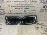Skoda Octavia 20132017 Sıfır Ön Panjur 5E0853653