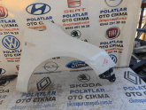 Opel Astra J sağ ön çamurluk orijinal beyaz göçük hasarlı