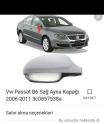 Oto Çıkma Parça / Volkswagen / Passat / Ayna / Ayna Kapağı / Çıkma Parça 