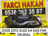 Audi a4 2009 1012 orijinal çıkmazsa sağ far