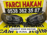 Peugeot 2008 208 sağa sol orijinal çıkma far