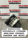 0265231522 0265800415 CİTROEN BERLİNGO PEUGEOT PARTNER ABS BEYNİ