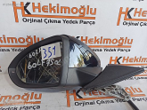 VW GOLF 7 ORJİNAL KAPI AYNASI MANUEL KATLANIR SOL ELEKTRİKLİ SİY