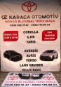 2020-2025 TOYOTA COROLLA CROSS ÇIKMA ORJINAL DAVLUMBAZ