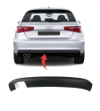 8V3807521B A3 HB 2013-2016 TAMPON SPOYLERİ ARKA SOL ÇİFT ÇIKIŞ