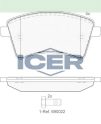 ICER FREN BALATA ON RENAULT KANGOO (KW0/1) 1.5 DCI 2008- / MERCED