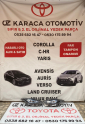 Oto Çıkma Parça / Toyota / Yaris / Far & Stop / Sağ Ön Far / Çıkma Parça 