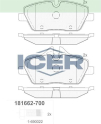 ICER FREN BALATA ON BMW 1 SERISI (E87) 116 i 2003-2012 / 118 i 20