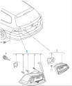 Oto Çıkma Parça / Volkswagen / Passat / Far & Stop / Sağ Arka Stop / Sıfır Parça 