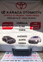 2019-2025 TOYOTA COROLLA ÇIKMA ORJINAL BAGAJ KAPAĞI