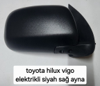 TOYOTA HİLUX VİGO ELEKTRİKLİ SİYAH SAĞ AYNA           (XS1405S26)