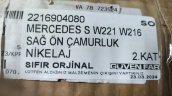 Oto Çıkma Parça / Mercedes / S-Class / Kaporta & Karoser / Sağ Ön Çamurluk / Sıfır Parça 