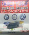 Oto Çıkma Parça / Skoda / Octavia / Far & Stop / Sol Ön Far / Çıkma Parça 