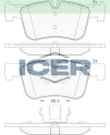 ICER FREN BALATA ON BMW 1 SERISI (F20,F21) 116 i 2010-/ 118 i 201