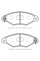 Renault Kangoo Ön Fren Balatası 1 5 Kablosuz Disk 131X47 1X18 Bra