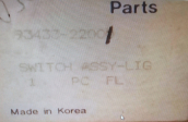 Oto Çıkma Parça / Hyundai / Accent / Far & Stop / Far Anahtarı / Sıfır Parça 